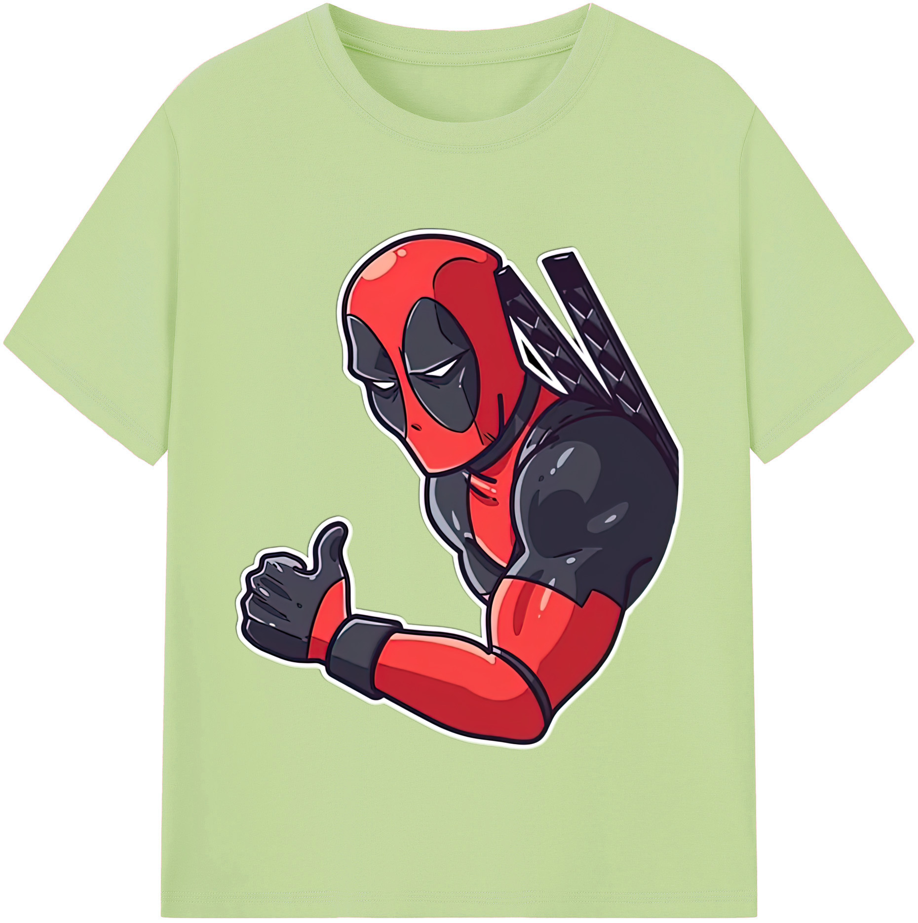 （画像用） Deadpool デッドプール 綿100％半袖Tシャツ（フロントプリント）